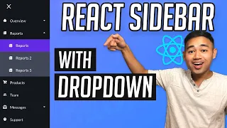 React Sidebar with Dropdown Menu Tutorial - Create Sub Navigation