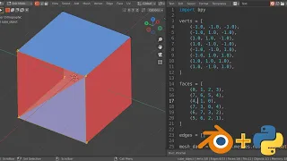 Beginner Python Exercise in Blender Make a cube from a list of vertices