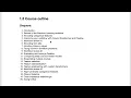 Course outline Master Machine Learning with scikit-learn