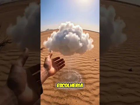 Imagine que o calor está intenso na sua cidade. Qual dessas nuvens você escolhe para se refrescar?