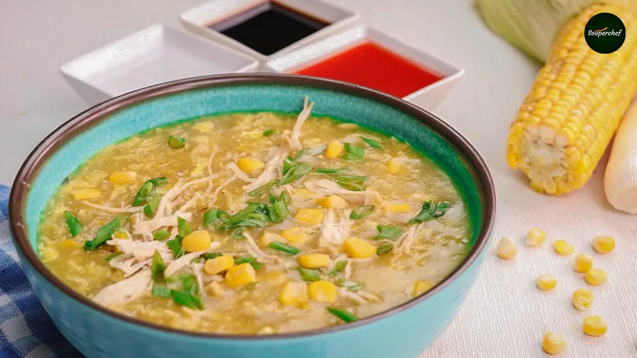 Chicken Corn Soup Recipe by SooperChef