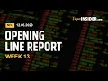 NFL Opening Line Report - Week 13 Odds