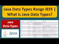 Java Data Types Range IEEE What is Java Data Types Java Tutorial