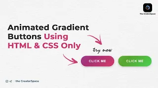 Ultimate Animated Gradient Button Using HTML CSS only