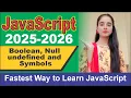 10 Boolean Null undefined and Symbols javascripts
