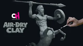 I Sculpted a Mythical Centaur in Air-Dry Clay Step-by-Step Timelapse