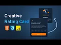 Amazing Rating Card Using HTML CSS JavaScript Frontend mentor