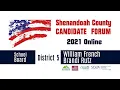 2021 School Board Candidates Forum Shenandoah County Virginia - District 5
