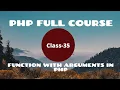 Function with Arguments in PHP PHP Tutorial for Beginners PHP Programming Language tutorial