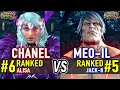 Download Lagu T8 🔥 CHANEL (#6 Ranked Alisa) vs MEO-IL (#5 Ranked Jack-8) 🔥 Tekken 8 High Level Gameplay