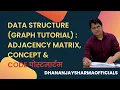 Graph Adjacency Matrix Concept Implementation using C Data Structure Tutorial in Hindi