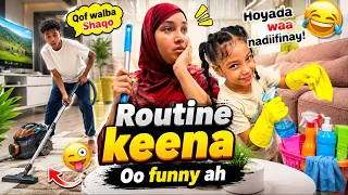ROUTINE KEENA QOFWALBO SHAQO AYUULEYAHAY GURIGEENA QOSOLKA IGA DHAMEYEYN KUWAAN YAAN UGU DACWOODA 😂