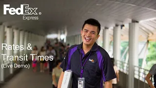 How to get rates and transit time via fedex com