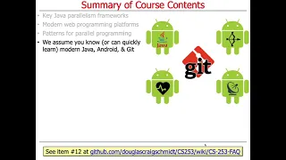 CS 253 Parallel Functional Programming w Java Android Overview Logistics Part 1