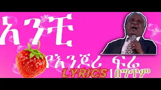 Menelik Wossenachew ምኒልክ ወስናቸዉYe Enjori Fire የእንጆሪ ፍሬ New Amharic Lyrics 