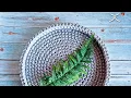Crochet decorative tray tutorial
