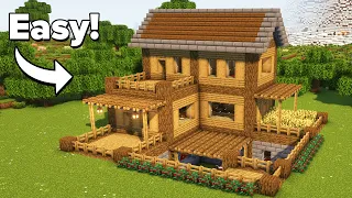 Minecraft How to build a Starter House for Survival Tutorial
