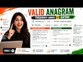 Valid Anagram Frequency Array vs Sorting LeetCode 242 DSA Animated