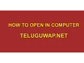 How to Open www Teluguwap Net in Computer Browser