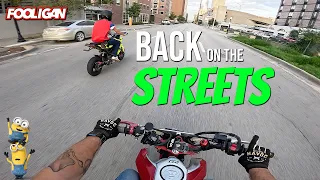 Riding streets for the first time in FOUR years | Nearly hit a crashed rider (We're back!)