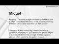 Midget Meaning