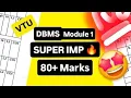 DBMS MODULE 1 SUPER IMPORTANT BCS403 MODEL PAPER SOLUTIONS PASS PACKAGE VTU 4th SEM CSE