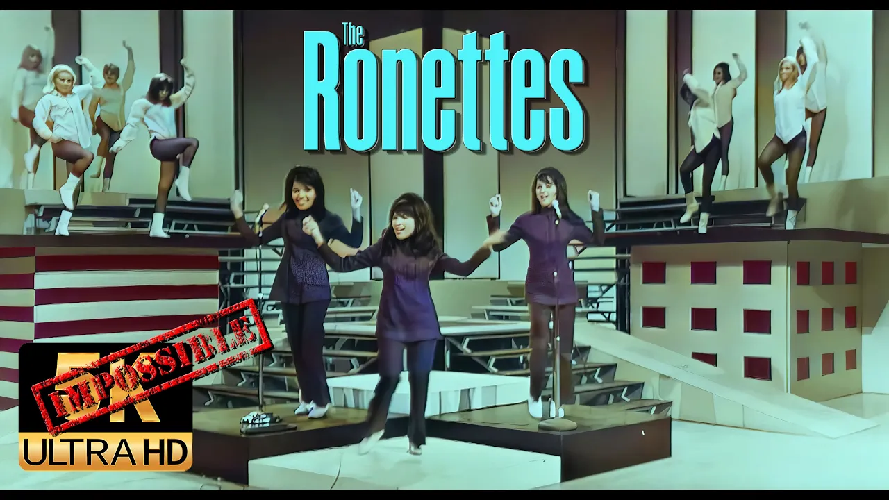 The Ronettes - Be My Baby (1966) AI 5K Colorized Enhanced