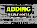 How to add new fonts in the WPS Office app using your phone