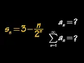 Find explicit formula from partial sum formula
