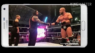 تربل اتش يعود ويساعد رومان رينز وذا شيلد ضد شيمس وساموا جو وسيزارو 