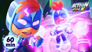 PURPLE THUNDER ELECTRIC OVERLOAD 2 Action Pack Action Cartoons For Kids