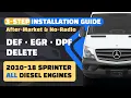 DEF EGR DPF EKAS Software Delete Sprinter w906 OM642 OM651 No Radio 3-step