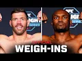 Du Plessis vs Usman Weigh-Ins UFC Oklahoma City