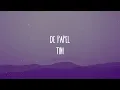 TINI - De Papel (Letra en Español + Lyrics)