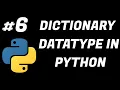 6 DICTIONARY TUTORIAL IN PYTHON PYTHON COURSE IN HINDI FOR BEGINNERS FAIZAN ALI