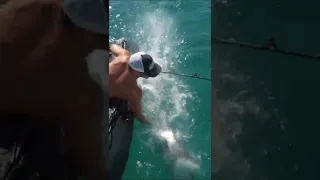 SLAPPED IN THE FACE BY A HUGE 🐟Over-Confident Captain #shorts