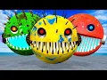 Download Lagu MS PACMAN \u0026 NEW RED PACMAN VS TWO SPIKY MONSTER PACMAN FIGHTING IN POKEMON #2025