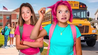 She CUT & DYED Her Hair on the FIRST DAY of HIGH SCHOOL!