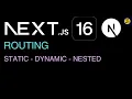 Next js 16 App Navigation and Routing Install Layouts Dynamic Routes