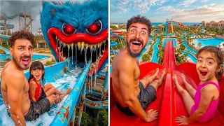 تحدي العاب مائيه فقيره🤯ضد العاب مائيه اغنياء🏊‍♀️ أيسل وجودي بكاء وانهيار💔!