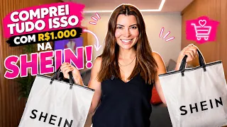 COMPREI TUDO ISSO COM R$ 1.000 NA SHEIN! 😱🛍️
