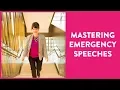 Mastering emergency speeches - Last minute presentation tips Esther Stanhope
