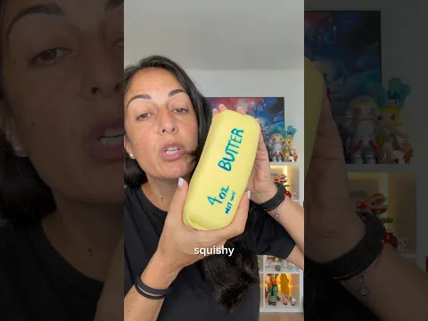 Este squishy de mantequilla te lo puedes comer 🤌🏻 #buttersquishy #random