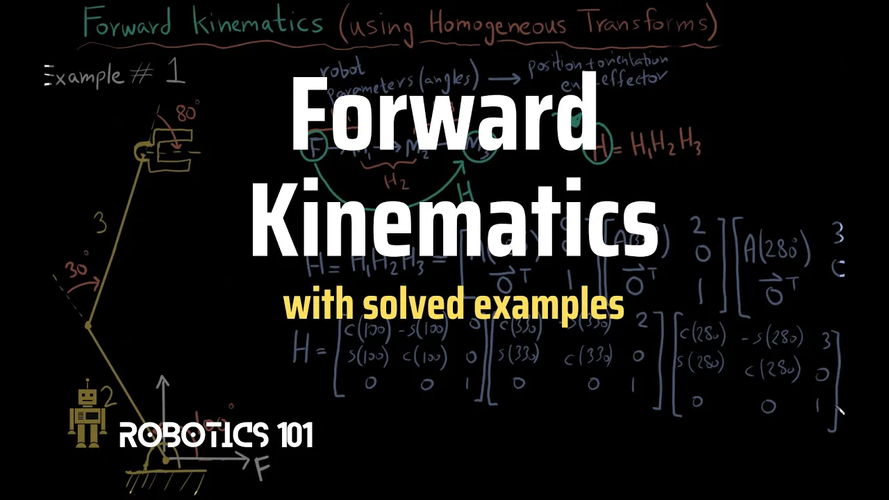 Forward Kinematics (with solved examples) | Homogeneous Transformations | Robotics 101