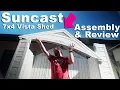 Assembling the Suncast Vista 7x4 Shed Complete Review and Mostly full assembly