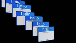 nametags,  for nameless people