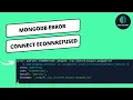 Error querySrv ECONNREFUSED - mongodb
