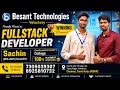 FullStack Developer Training in Chennai Sachin Success Story Best IT Training in Chennai