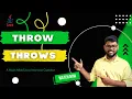 Throw vs Throws Java Shastra