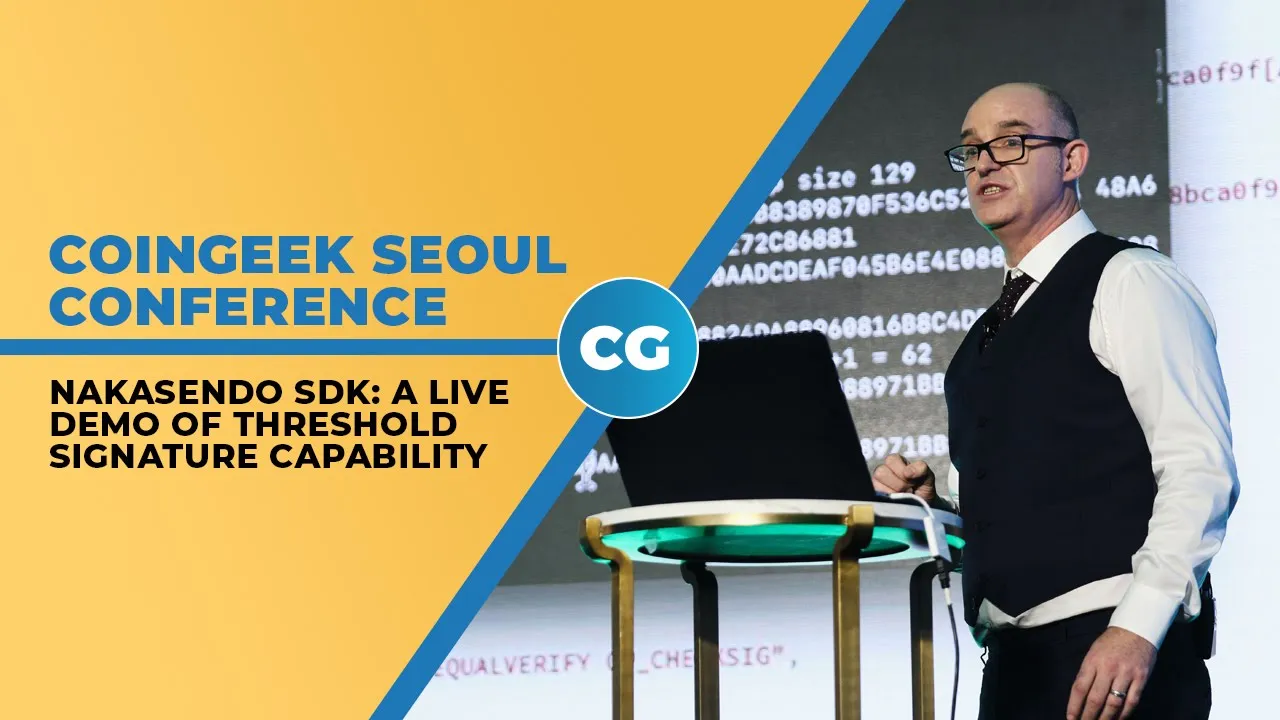 Nakasendo SDK: A Live Demo of Threshold Signature Capability